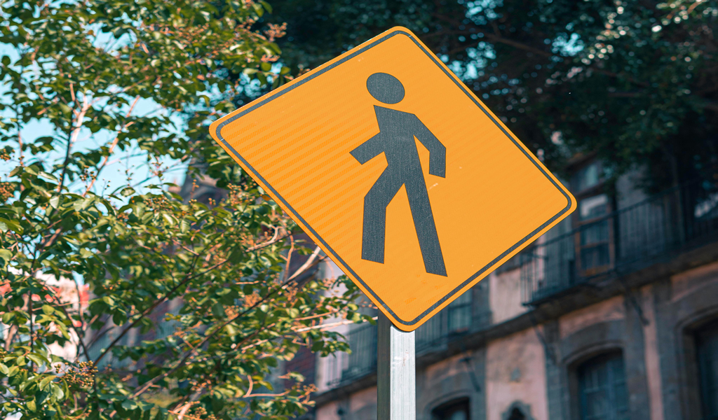 Traffic sign pole